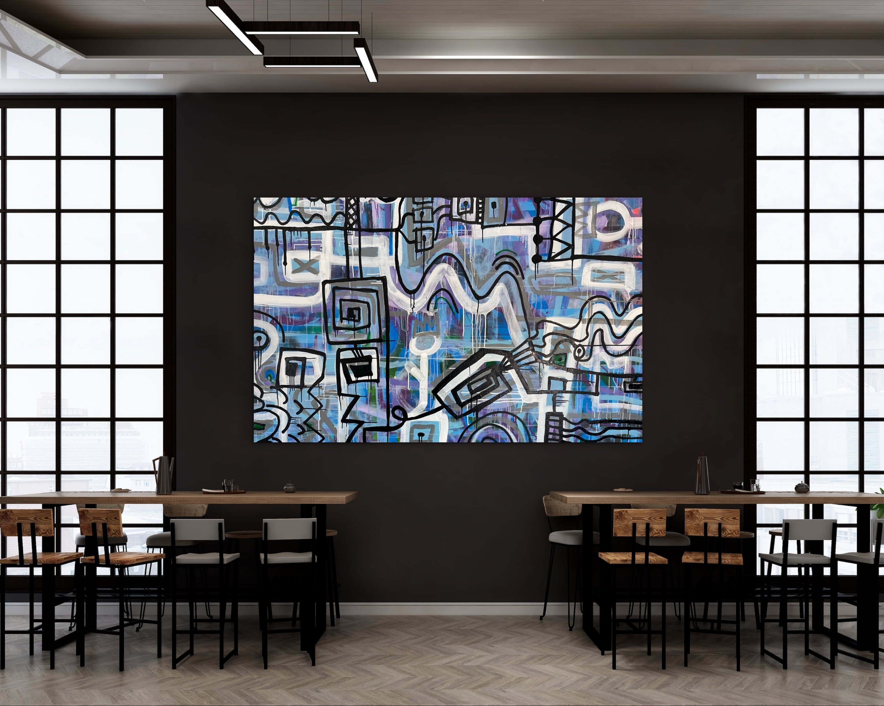 Graphite through Steel Cerulean